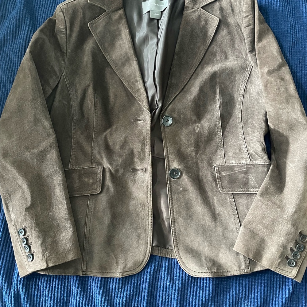 Ann Taylor brown Suede Jacket